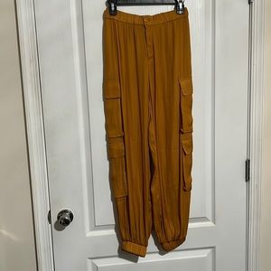 Zara Gold Flow Pants
